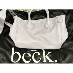 Beck Bag Montero-Lavender Leather Medium Purse With Dust Bag